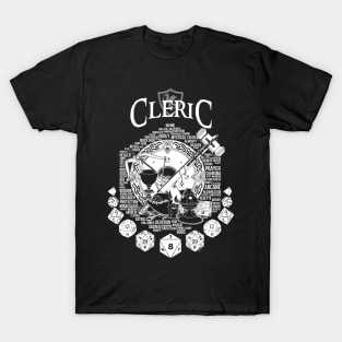 RPG Class Series: Cleric - White Version T-Shirt